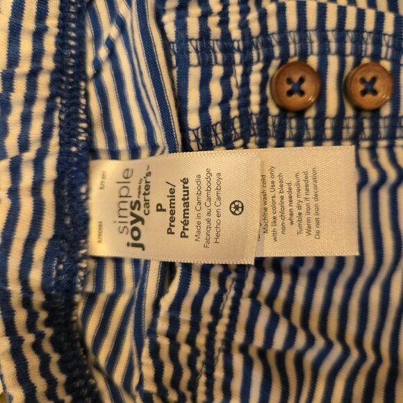 Carters Preemie Baby Long Sleeve Onsie Set With Pants NWOT - Picture 6 of 7